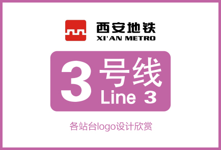 西安地铁3号线各站logo标识设计欣赏及含义分析